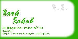 mark rokob business card